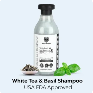 White Tea & Basil Dog Shampoo for Soft, Shiny Coats – USFDA Approved