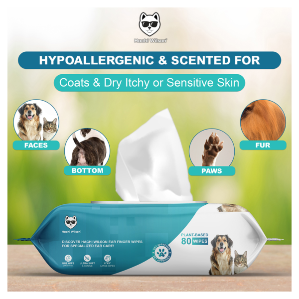 Gentle and Effective Pet Wipes for Dogs and Cats by Hachi Wilson - Image 3