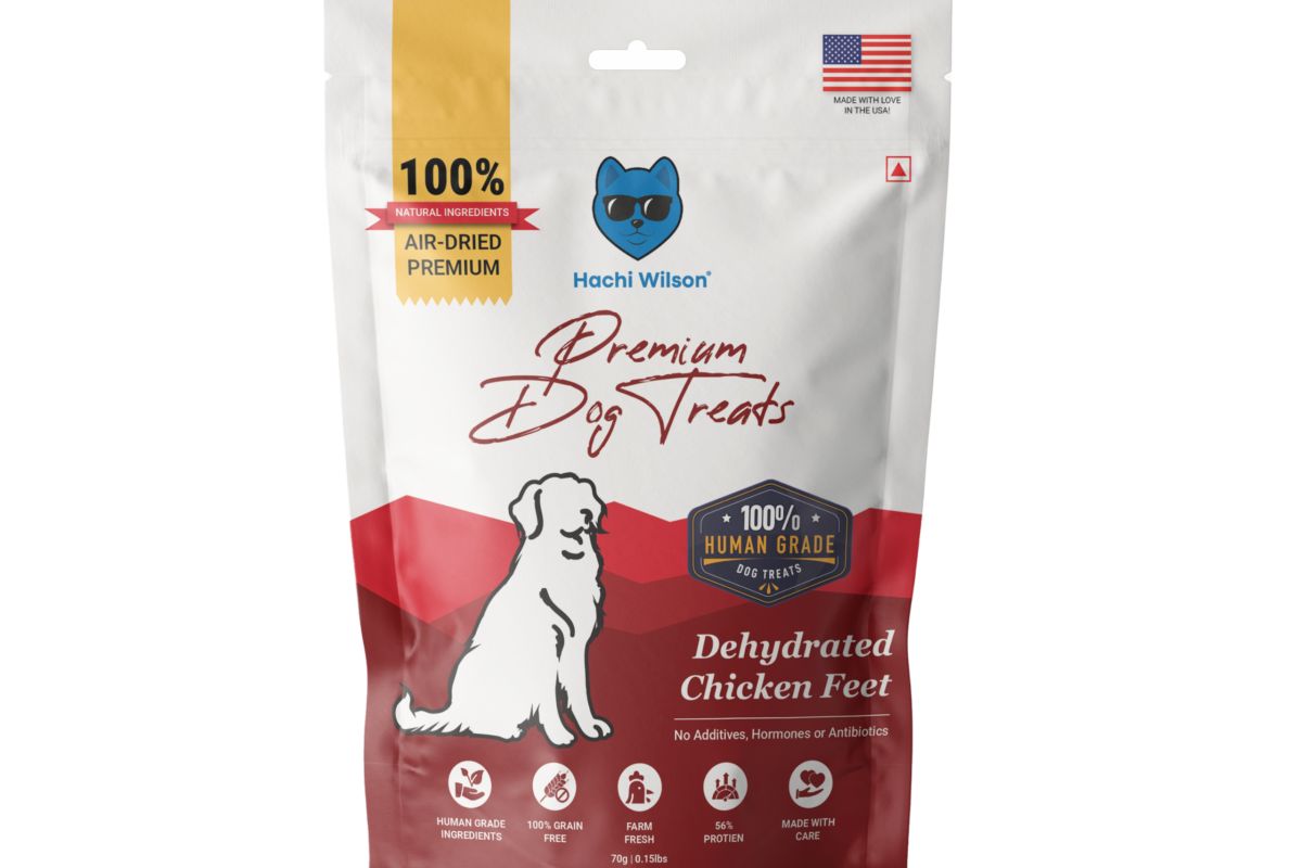 Premium dehydrated chicken feet dog treats – clean label produc