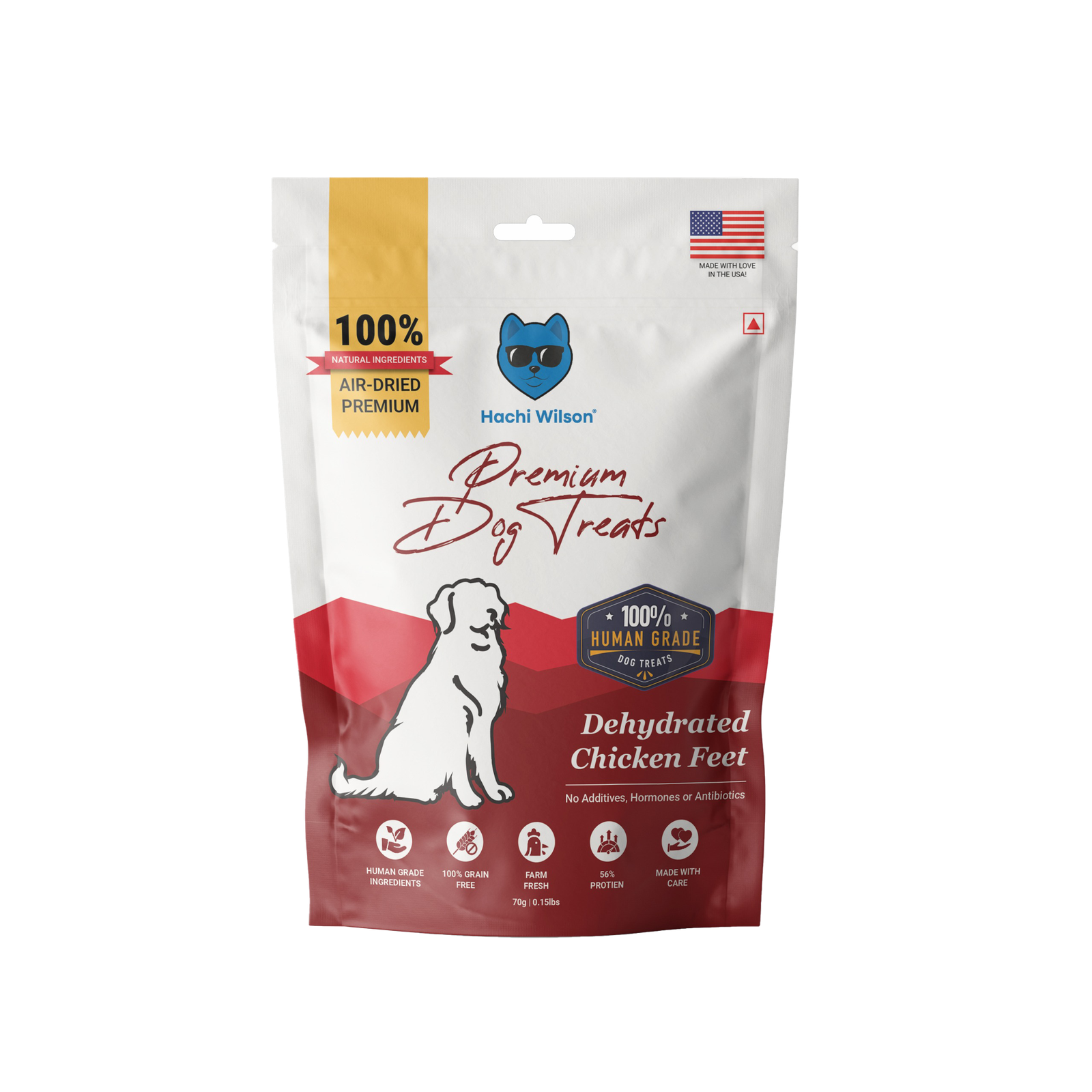 Premium dehydrated chicken feet dog treats – clean label produc