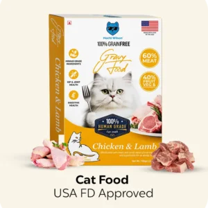 Premium Chicken & Lamb Cat Food by Hachi Wilson – Grain-Free Gravy Food for Adult Cats