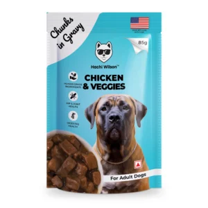 Dog Gravy Food Chicken & Veggies Chunks