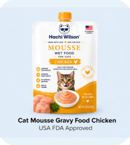Hachi Wilson Wet Cat Food Chicken Mousse for Adult and Kitten