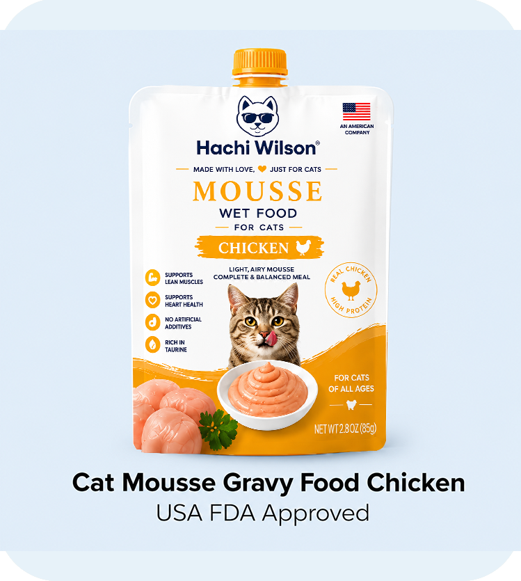 Hachi Wilson Wet Cat Food Chicken Mousse for Adult and Kitten