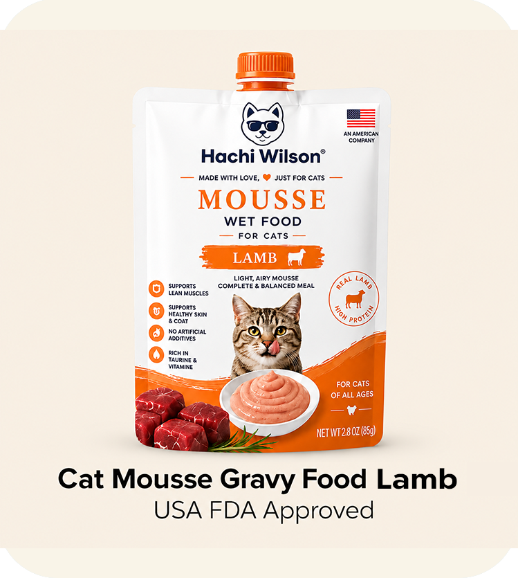 Hachi Wilson Wet Cat Food Lamb Mousse for Adult and Kitten