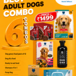 Adult Dog Combo (Dry Food + Gravy Food + Ready To Eat Food + Pet Wipes + Poop Bag + Shampoo)
