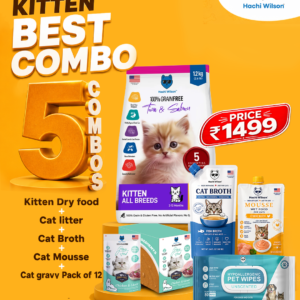 Kitten Best Combo (Dry Food + Pet Wipes + Broth + Mousse + Wet Gravy)