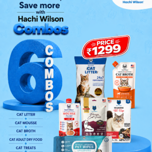Cat Best Combo (Litter + Dry Food + Pet Wipes + Broth + Mousse + Treat)